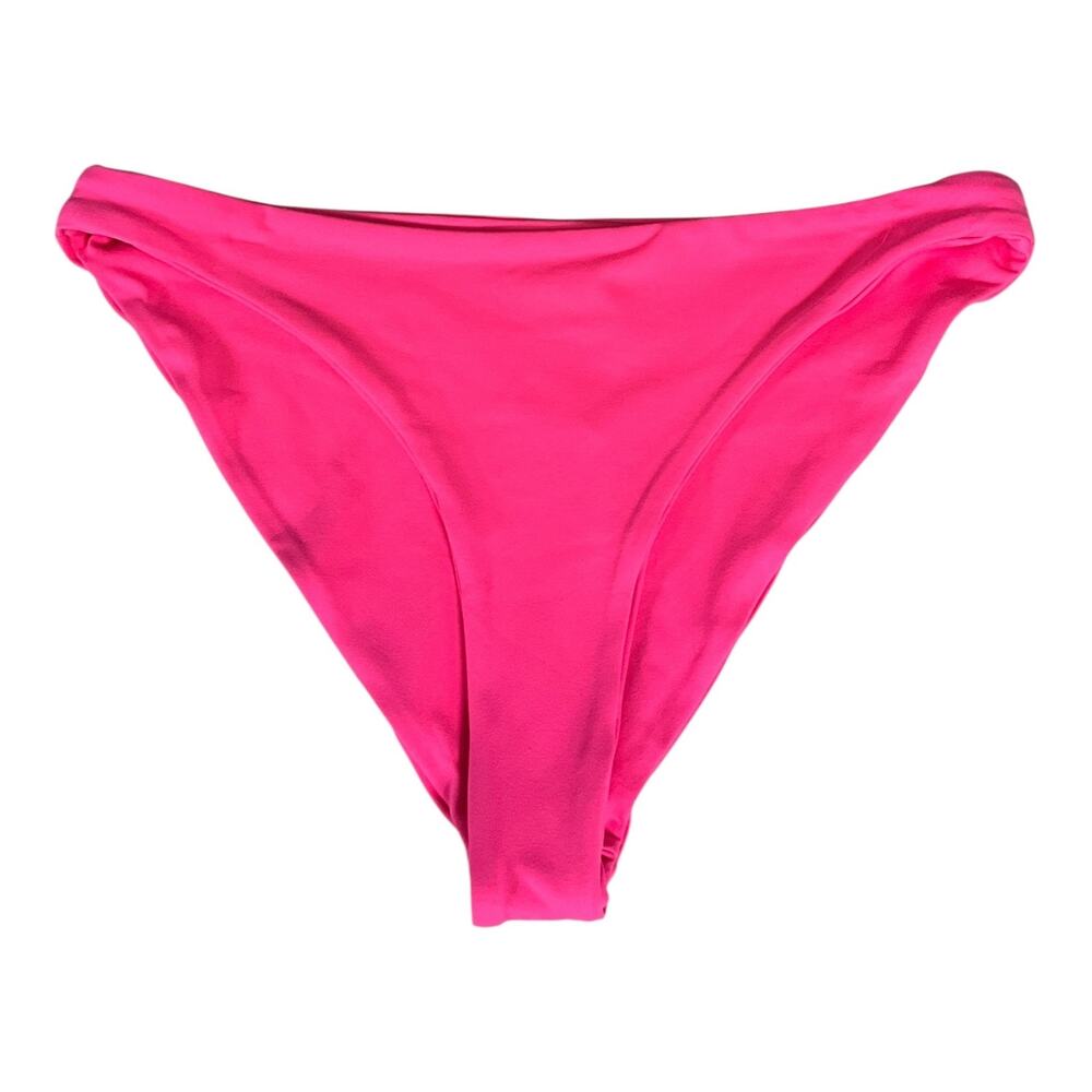 Susana Monaco Neon Pink Bikini Bottom XL High Cut Swim Shock Swimsuit NWT Beach